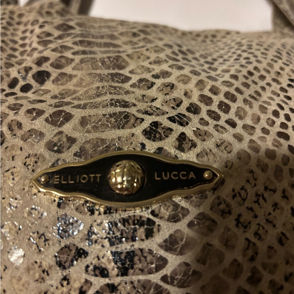 Elliott Lucca Snakeskin Patterned Shoulder Bag. M… - image 4